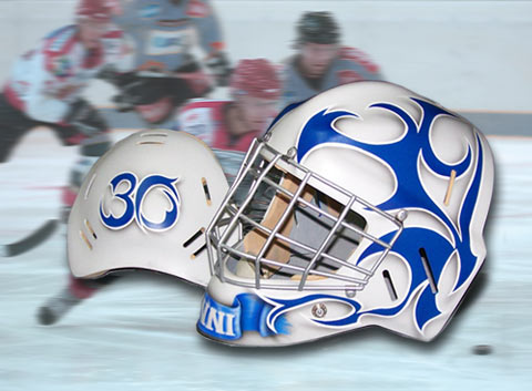 Airbrush on Goalie Mask