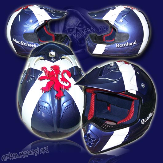 Macscherli, Motodross Helmet, Airbrush